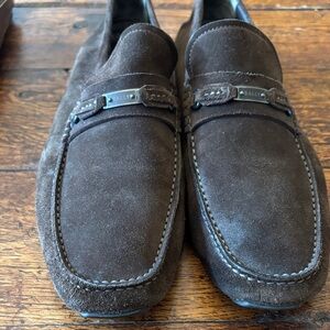 Bally Men's Rich Brown Suede Loafers